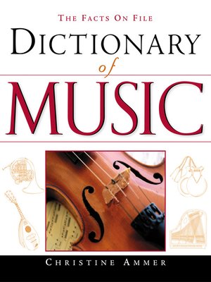 cover image of The Facts on File Dictionary of Music